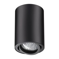 Светильник накладной NOVOTECH PIPE (370418) поворотный GU10 d70х100 мм 50 Вт 220 В IP20 цилиндрический черный