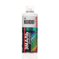 Эмаль аэрозольная Kudo Satin белая полуматовая RAL 9003 520 мл