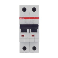 Автоматический выключатель ABB S202 (2CDS252001R0064) 2P 6А тип C 6 кА 400 В на DIN-рейку