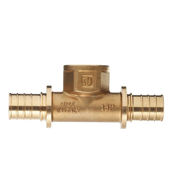 Тройник Stout (SFA-0028-002534) 25 мм х 3/4 ВР(г) х 25 мм латунный