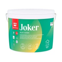 Краска водно-дисперсионная Tikkurila Joker моющаяся белая основа А 9 л