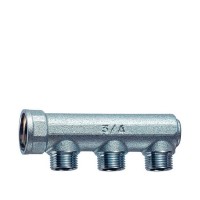 Коллектор VALTEC (VTc.500.N.0503) 3/4 ВР(г) х 3 выхода 1/2 НР(ш) х 3/4 НР(ш)