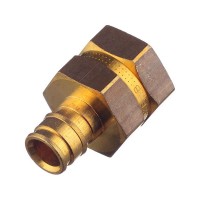 Соединитель прямой Uponor (1023009) 16 мм х 1/2 ВР(г) латунный