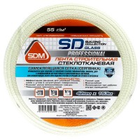 Лента стеклотканевая самоклеящаяся SD-GLASS 42 мм 153 м Эконом