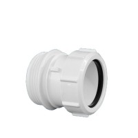 Муфта McAlpine d40 мм 1 1/2 НР(ш) пластиковая переходная компрессионная для внутренней канализации