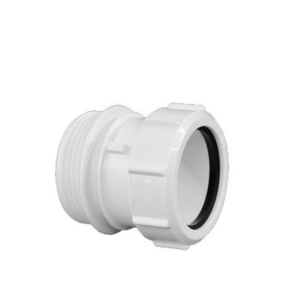 Муфта McAlpine d40 мм 1 1/2 НР(ш) пластиковая переходная компрессионная для внутренней канализации