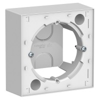 Коробка для наружного монтажа Schneider Electric Atlas Design ATN000100 открытая установка белая