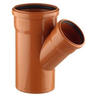 Тройник Pro Aqua Terra d160х110 мм 45° пластиковый для наружной канализации