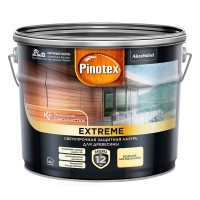 Антисептик лазурь Pinotex Extreme декоративный для дерева бесцветный основа BC 9 л
