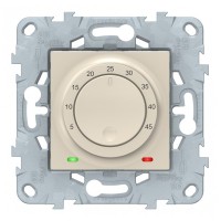 Термостат для теплого пола Schneider Electric Unica NEW NU550344 скрытая установка бежевый с выносным датчиком