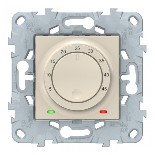 Термостат для теплого пола Schneider Electric Unica NEW NU550344 скрытая установка бежевый с выносным датчиком