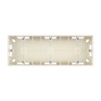 Коробка монтажная Simon 15 1590753-031 трехместная открытая установка слоновая кость