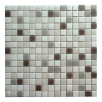 Мозаика Corsa Deco Aura серый микс из стекломассы 327х327х4 мм матовая (10 шт.=1,069 кв.м)