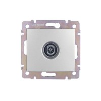 Розетка телевизионная Legrand Valena 694345 оконечная скрытая установка алюминий