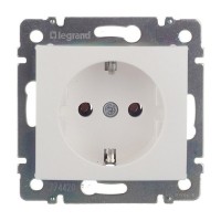 Розетка Legrand Valena 694280 скрытая установка белая с заземлением