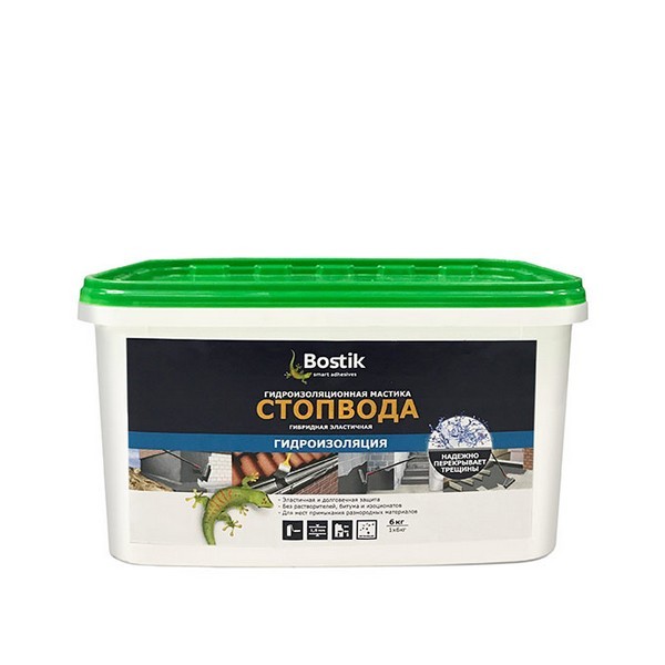 Гидроизоляция Bostik Стоп Вода 6 кг