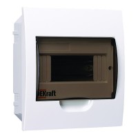 Щит распределительный встраиваемый Dekraft ЩРВ-П-8 пластиковый IP41 220х200х90 мм 8 модулей