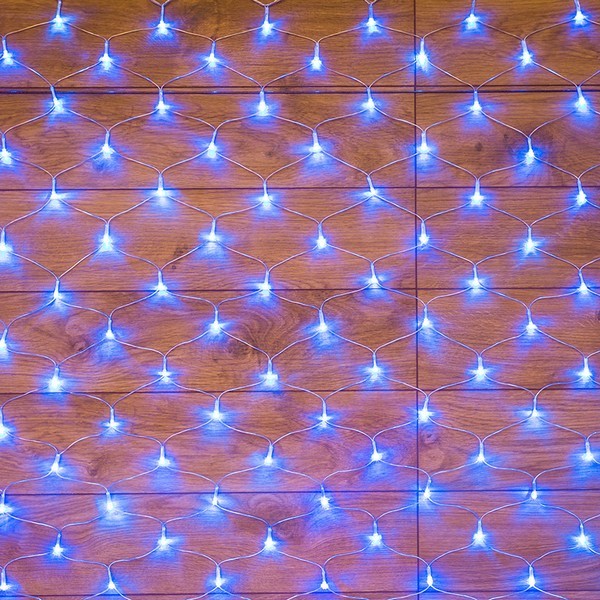 Гирлянда светодиодная Neon-Night Сеть 180 LED свечение синее 1,8х1,5 м (215-133)