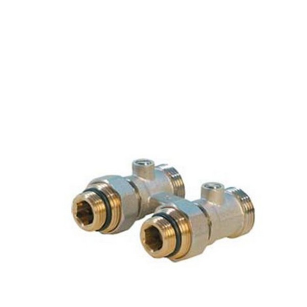 Узел нижнего подключения прямой MTB 127 (AZ03TP004001300SNICK) H-образный 1/2 НР(ш) х 3/4 EK для радиатора под евроконус