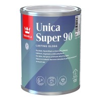 Лак алкидно-уретановый яхтный Tikkurila Unica Super 90 основа EP бесцветный 0,9 л высокоглянцевый