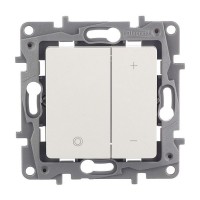 Диммер Legrand Etika 672218 двухклавишный скрытая установка белый 20-400 Вт нажимной