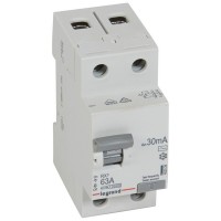 УЗО Legrand RX3 (402026) 63А 30 мА 2P тип АС 4,5 кА