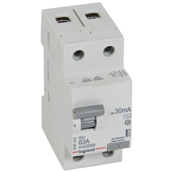 УЗО Legrand RX3 (402026) 63А 30 мА 2P тип АС 4,5 кА