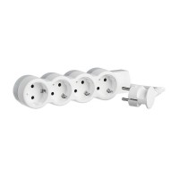 Удлинитель бытовой Legrand с заземлением 1,5 м 16 А 230 В 3,5 кВт 4 розетки ПВС 3х1,5 мм2 IP20 белый