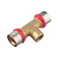 Тройник Tiemme 32(пресс) х 1/2 ВР(г) х 32(пресс)