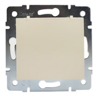 Розетка Lezard KARINA 707-0388-123B скрытая установка крем с заземлением с крышкой