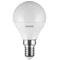 Лампа светодиодная Osram 5,5 Вт E14 шар CLP40 2700К теплый белый свет 220 В матовая