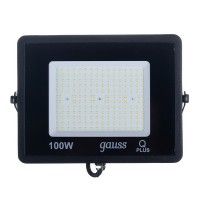 Прожектор светодиодный Gauss Qplus 100 Вт 175-265 В IP65 6500К холодный белый свет плоский корпус