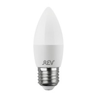 Лампа светодиодная REV 9 Вт E27 свеча С37 2700К теплый белый свет 180-240 В матовая