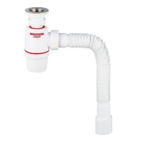 Сифон для раковины WIRQUIN Neo Air System 30987079 1 1/4"х40 мм система воздушный клапан с выпуском D 63 мм и гибким соединением 40/50