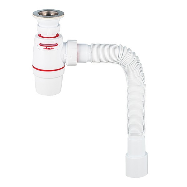 Сифон для раковины WIRQUIN Neo Air System 30987079 1 1/4"х40 мм система воздушный клапан с выпуском D 63 мм и гибким соединением 40/50