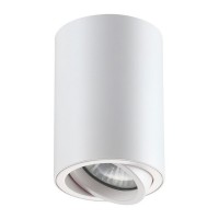 Светильник накладной NOVOTECH PIPE (370397) поворотный GU10 d70х100 мм 50 Вт 220 В IP20 цилиндрический белый