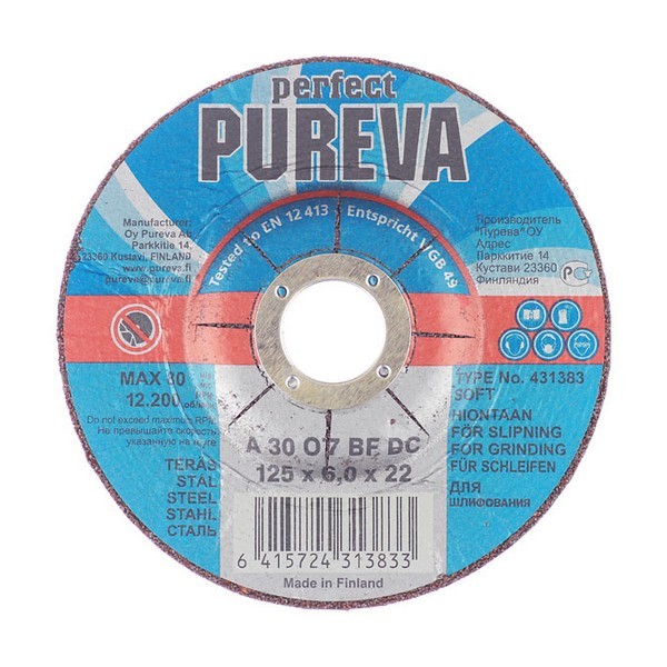 Круг зачистной по металлу Pureva (431383/13833) 125х22х6 мм