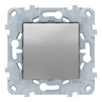 Заглушка Schneider Electric Unica NEW NU586630 скрытая установка алюминий 45x45 мм