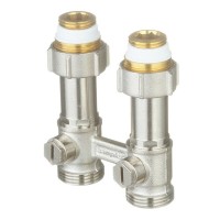 Узел нижнего подключения прямой Simplex DT2/50 (F10084) 3/4 ВР(г) x 3/4 НР(ш) ЕК для радиатора компенсатор высоты