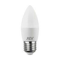 Лампа светодиодная REV 7 Вт E27 свеча С37 4000К естественный белый свет 220 В матовая