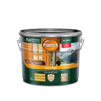 Антисептик Pinotex Ultra декоративный для дерева калужница 9 л