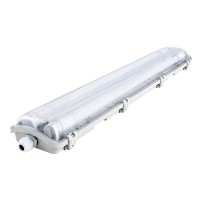 Светильник светодиодный накладной REV CСП600 G13 T8 650х110х50 мм 20 Вт 220 В 4000К дневной свет призма IP65 линейный белый с влагозащитой