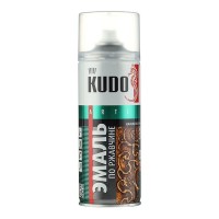 Эмаль аэрозольная по ржавчине Kudo молотковая бронзовая полуглянцевая KU-3006 520 мл