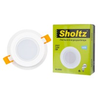 Светильник светодиодный встраиваемый Sholtz d100 мм 6 Вт 175-240 В 3000К теплый белый свет круглый IP20 белый
