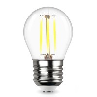 Лампа светодиодная REV 5 Вт E27 филаментная шар G45 2700К теплый белый свет 220 В прозрачная