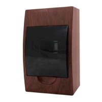 Щит распределительный навесной EKF PROxima ЩРН-П-4 пластиковый IP41 221х136х90 мм 4 модуля темное дерево