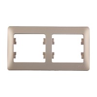 Рамка Schneider Electric Glossa GSL000402 двухместная горизонтальная титан