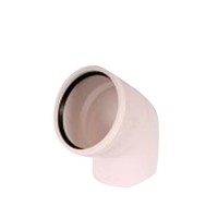 Отвод Rehau Raupiano Plus d110 мм 45° пластиковый шумопоглощающий для внутренней канализации
