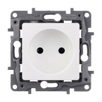 Розетка Legrand Etika 672220 скрытая установка белая без заземления