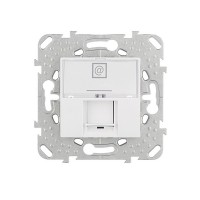 Розетка компьютерная Schneider Electric Unica MGU5.421.18ZD скрытая установка белая один модуль RJ45